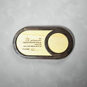 מגש אישי לתה/קפה עם כיתוב